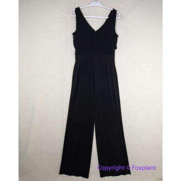 New! White House Black Market Shirred Shoulder Matte Jersey Jumpsuit, size XS‎ - Picture 9 of 14